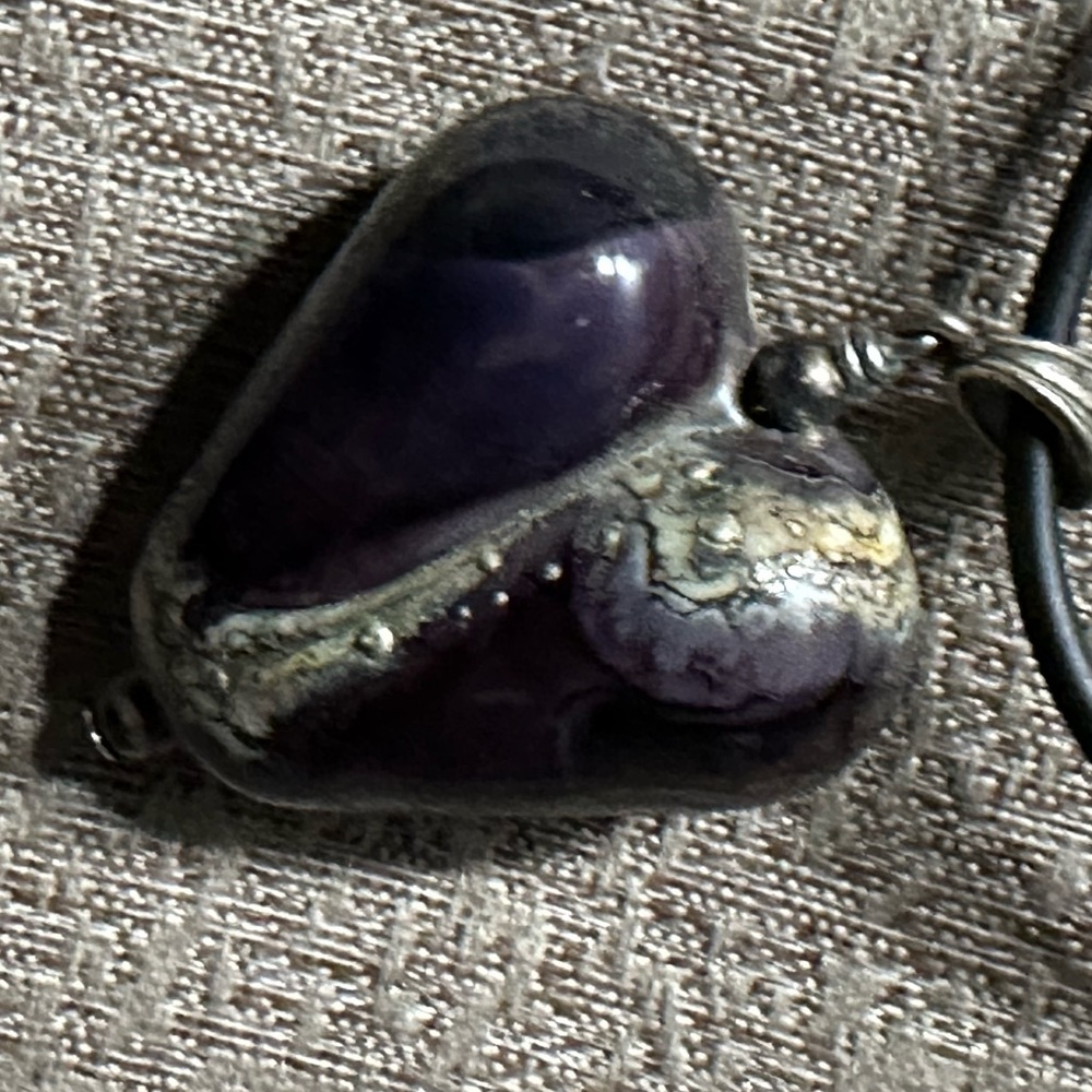 Lampwork bead necklace